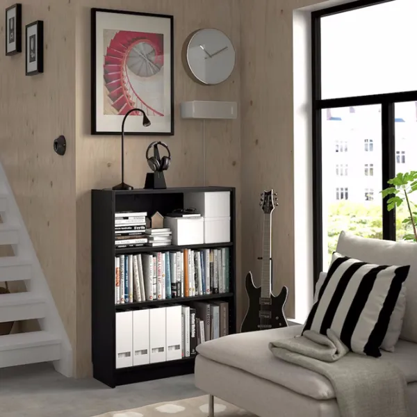 Etajeră Ikea Billy  106 x 80 x 28 cm / PAL / Black Oak photo 5