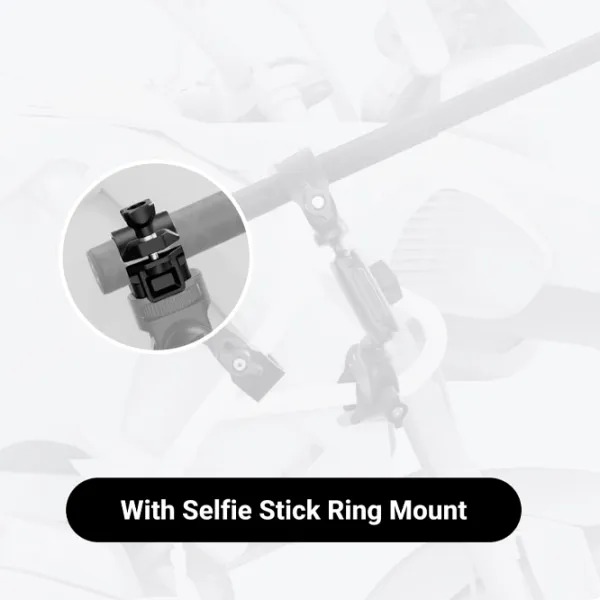 Fixator Insta360 Selfie Stick Ring Mount Black photo 7