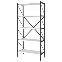 Стеллаж Prestige 5 Layer 180 x 88 x 34см cm / ЛДСП / Black
