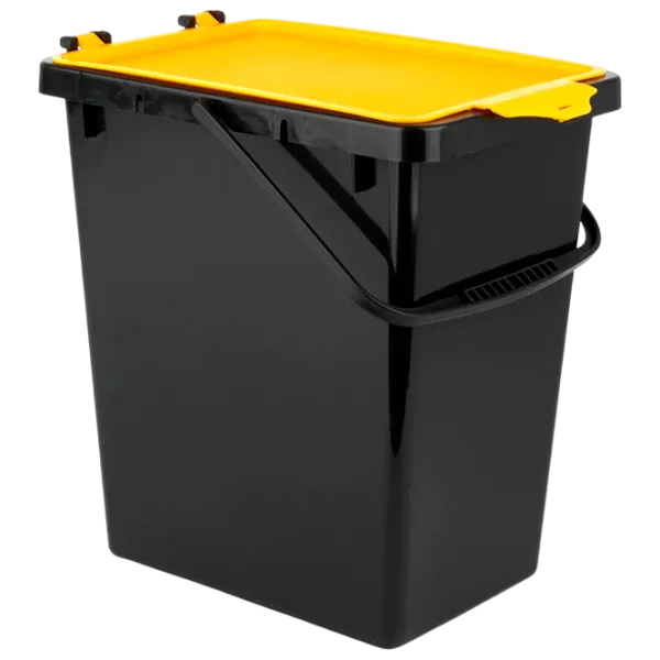 Coș de gunoi PPH Chadex 1269040 11l / Plastic / Black Yellow photo 1 Coș de gunoi PPH Chadex 1269040 11l / Plastic / Black Yellow photo 1