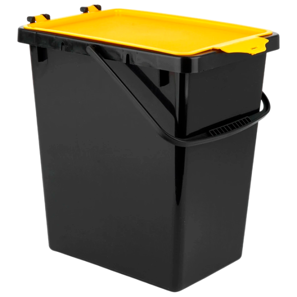 Coș de gunoi PPH Chadex 1269040 11l / Plastic / Black Yellow photo 1 Coș de gunoi PPH Chadex 1269040 11l / Plastic / Black Yellow photo 1
