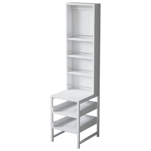 Стеллаж Mirage Meble BJ147 141.8 x 35 x 40см cm / ЛДСП / White photo 1 Стеллаж Mirage Meble BJ147 141.8 x 35 x 40см cm / ЛДСП / White photo 1