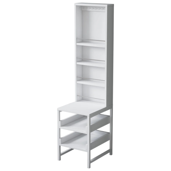 Стеллаж Mirage Meble BJ147 141.8 x 35 x 40см cm / ЛДСП / White photo 1 Стеллаж Mirage Meble BJ147 141.8 x 35 x 40см cm / ЛДСП / White photo 1