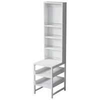 Стеллаж Mirage Meble BJ147 141.8 x 35 x 40см cm / ЛДСП / White