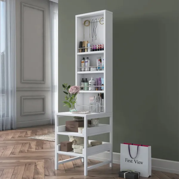 Стеллаж Mirage Meble BJ147 141.8 x 35 x 40см cm / ЛДСП / White photo 2 Стеллаж Mirage Meble BJ147 141.8 x 35 x 40см cm / ЛДСП / White photo 2