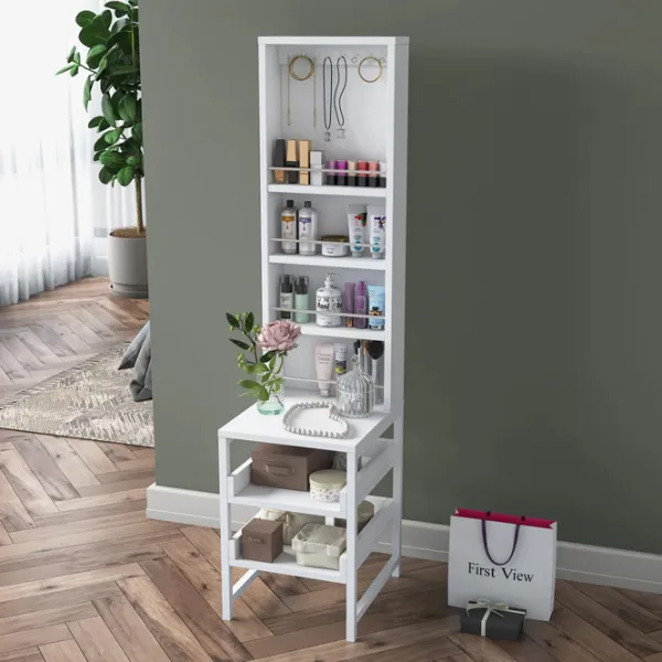 Стеллаж Mirage Meble BJ147 141.8 x 35 x 40см cm / ЛДСП / White photo 3 Стеллаж Mirage Meble BJ147 141.8 x 35 x 40см cm / ЛДСП / White photo 3