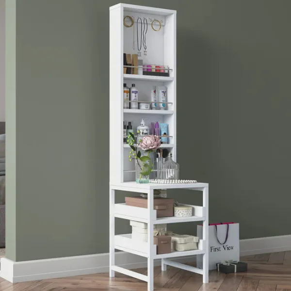 Стеллаж Mirage Meble BJ147 141.8 x 35 x 40см cm / ЛДСП / White photo 4 Стеллаж Mirage Meble BJ147 141.8 x 35 x 40см cm / ЛДСП / White photo 4