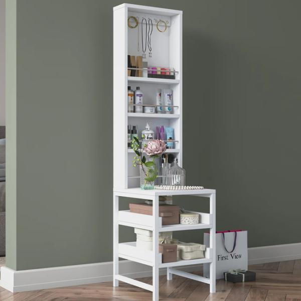 Стеллаж Mirage Meble BJ147 141.8 x 35 x 40см cm / ЛДСП / White photo 4 Стеллаж Mirage Meble BJ147 141.8 x 35 x 40см cm / ЛДСП / White photo 4