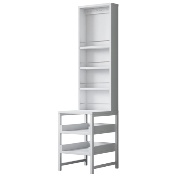 Стеллаж Mirage Meble BJ147 141.8 x 35 x 40см cm / ЛДСП / White photo 7 Стеллаж Mirage Meble BJ147 141.8 x 35 x 40см cm / ЛДСП / White photo 7