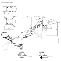 Кронштейн для монитора LUMI LDT95-C024UCP VESA 100 x 200 мм/ Черный photo 8