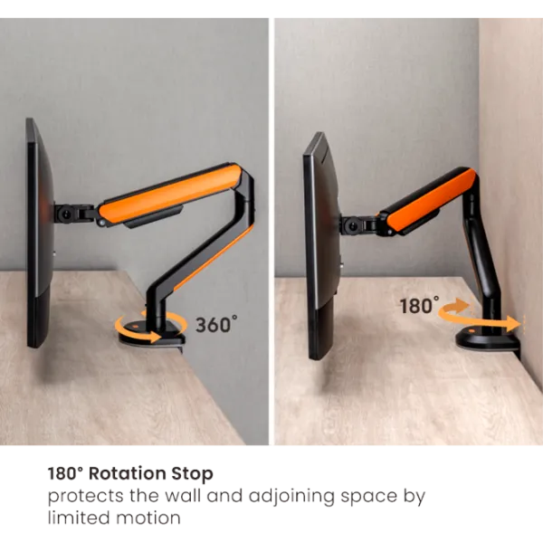 Кронштейн для монитора LUMI LDT63-C024GL VESA 100 x 100 мм/ Black Orange photo 5