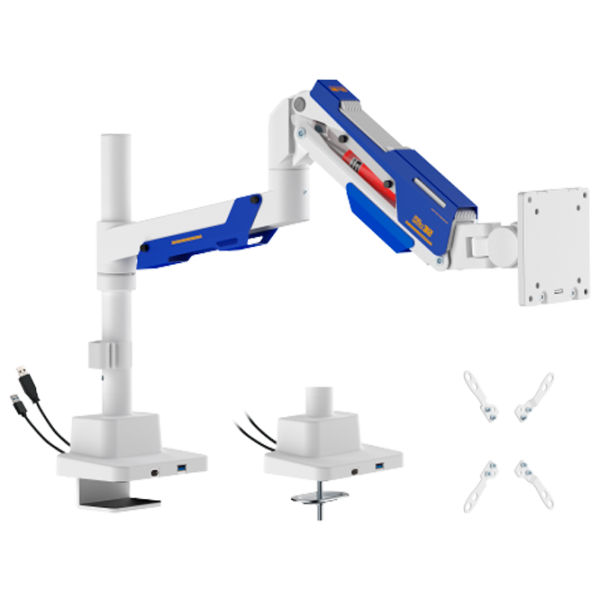 Кронштейн для монитора LUMI LDT101-C012UCP VESA 100 x 200 мм/ White Blue photo 1