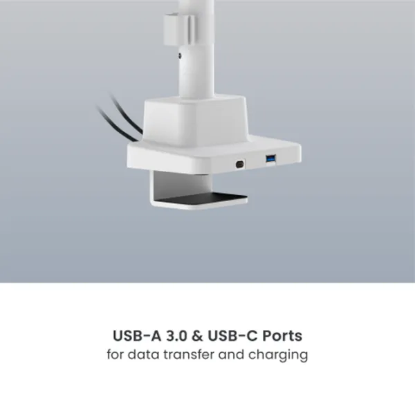 Кронштейн для монитора LUMI LDT101-C012UCP VESA 100 x 200 мм/ White Blue photo 7