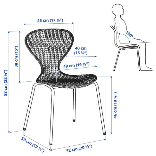 Set masă și scaune Ikea Ekedalen/Alvsta Dreptunghiulară / PAL / Dark Brown photo 8 Set masă și scaune Ikea Ekedalen/Alvsta Dreptunghiulară / PAL / Dark Brown photo 8