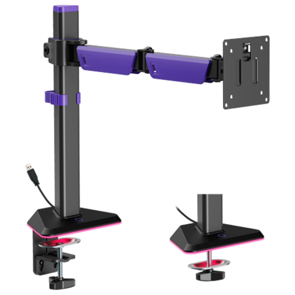 Suport pentru monitor LUMI LDT89-C012L VESA 100 x 100 mm/ Black Purple photo 1