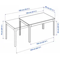 Обеденные стол со стульями Ikea Ekedalen/Tobias Прямоугольная / ДСП / Тёмно-коричневый photo 6