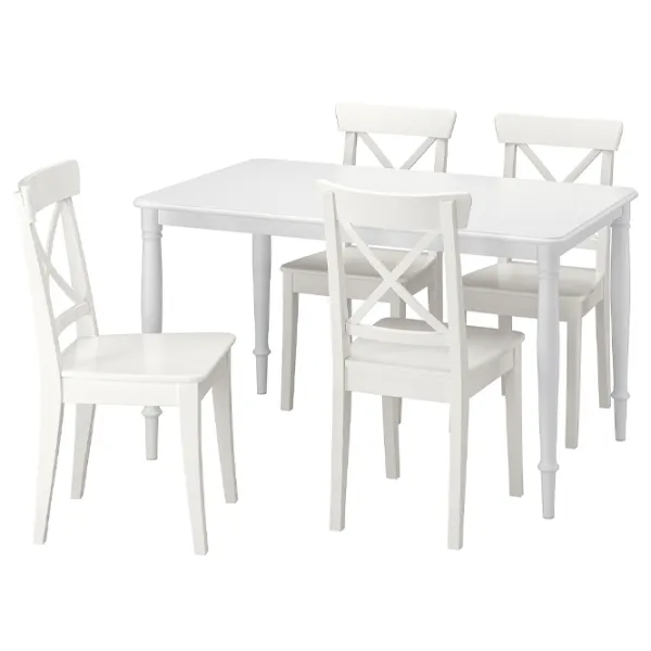Set masă și scaune Ikea Danderyd/Ingolf Dreptunghiulară / MDF / White photo 1 Set masă și scaune Ikea Danderyd/Ingolf Dreptunghiulară / MDF / White photo 1