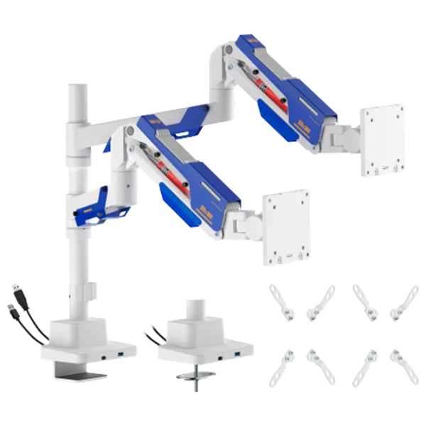 Suport pentru monitor LUMI LDT101-C024UCP VESA 100 x 200 mm/ White Blue photo 1 Suport pentru monitor LUMI LDT101-C024UCP VESA 100 x 200 mm/ White Blue photo 1