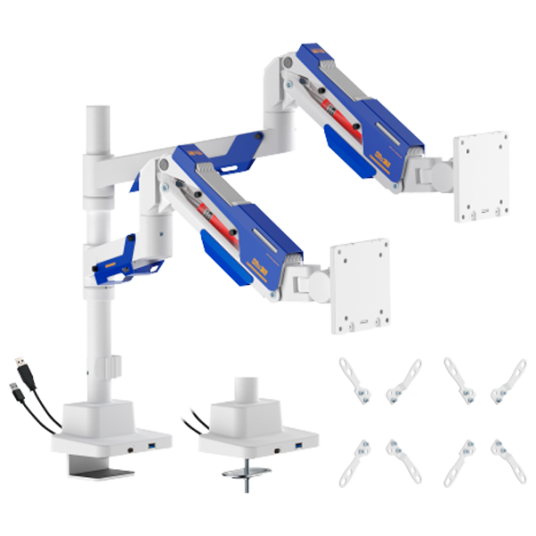 Suport pentru monitor LUMI LDT101-C024UCP VESA 100 x 200 mm/ White Blue photo 1 Suport pentru monitor LUMI LDT101-C024UCP VESA 100 x 200 mm/ White Blue photo 1