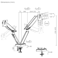 Кронштейн для монитора LUMI LDT93-C024 VESA 100 x 100 мм/ Разноцветный photo 6