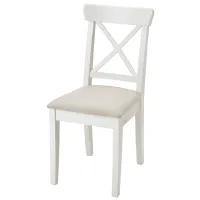 Обеденные стол со стульями Ikea Danderyd/Ingolf/Hallarp Прямоугольная / МДФ / Белый photo 3