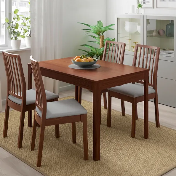 Обеденные стол со стульями Ikea Ekedalen/Orrsta Прямоугольная / ДСП / Коричневый photo 2 Обеденные стол со стульями Ikea Ekedalen/Orrsta Прямоугольная / ДСП / Коричневый photo 2