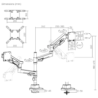 Кронштейн для монитора LUMI LDT95-C024P VESA 100 x 200 мм/ Разноцветный photo 8