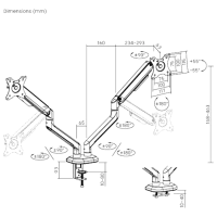Кронштейн для монитора LUMI LDT63-C024G VESA 100 x 100 мм/ Разноцветный photo 6