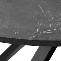 Set masă și scaune Ikea Mariedamm/Tobias Rotundă / PAL / Black marble imitation photo 4