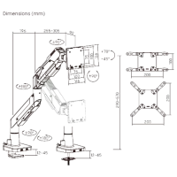 Кронштейн для монитора LUMI LDT101-C012UC VESA 100 x 200 мм/ Разноцветный photo 7