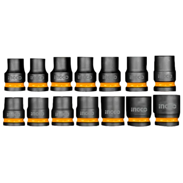 Set de capete tubulare INGCO HKISSD12141 Cantitatea în set - 14 photo 1