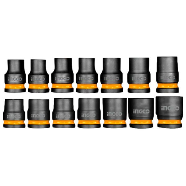 Set de capete tubulare INGCO HKISSD12141 Cantitatea în set - 14 photo 1
