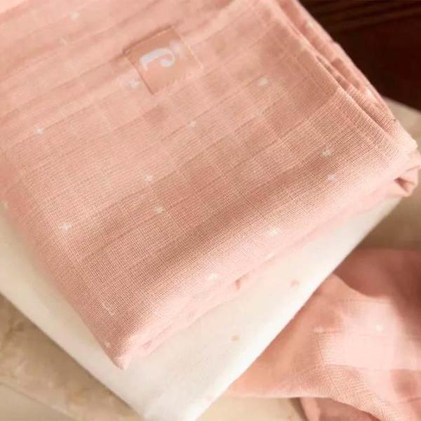 Пеленки Jollein Twinkling Wild Rose  / Розовый photo 4