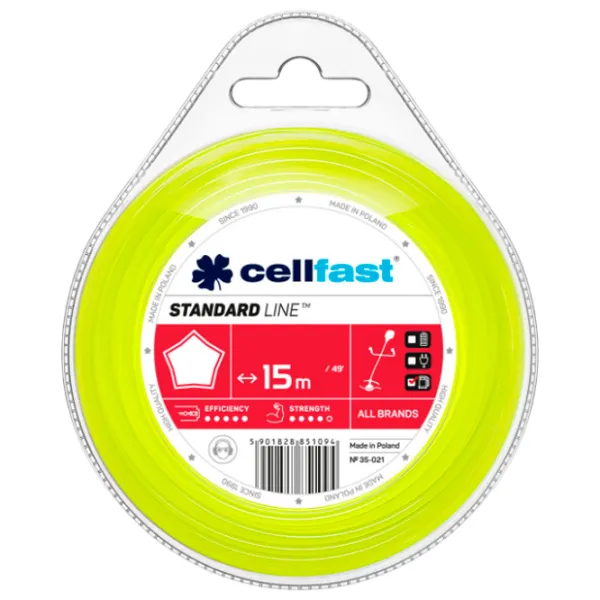 Леска для триммера Cellfast 42921 Nailon / / 15 м photo 1