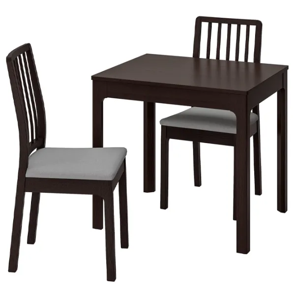 Set masă și scaune Ikea Ekedalen/Orrsta Pătrată / PAL / Dark Brown photo 1