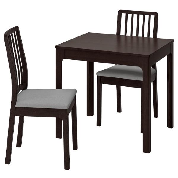 Set masă și scaune Ikea Ekedalen/Orrsta Pătrată / PAL / Dark Brown photo 1