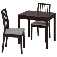 Set masă și scaune Ikea Ekedalen/Orrsta Pătrată / PAL / Dark Brown