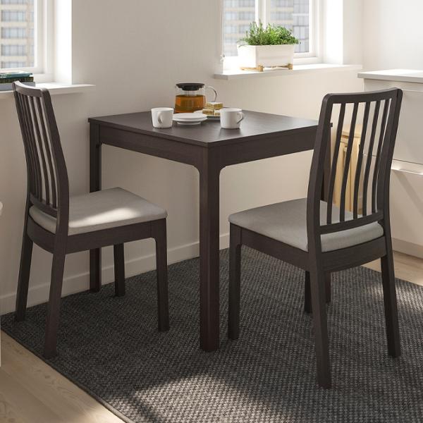Set masă și scaune Ikea Ekedalen/Orrsta Pătrată / PAL / Dark Brown photo 3
