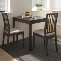 Set masă și scaune Ikea Ekedalen/Orrsta Pătrată / PAL / Dark Brown photo 3