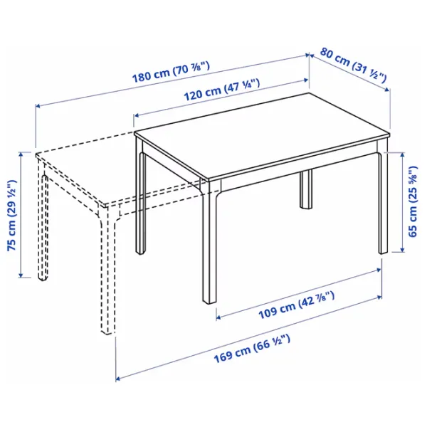 Set masă și scaune Ikea Ekedalen/Odger Dreptunghiulară / Lemn / Brown photo 9 Set masă și scaune Ikea Ekedalen/Odger Dreptunghiulară / Lemn / Brown photo 9