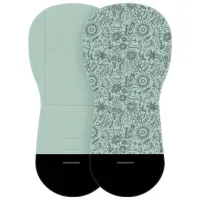 Salteluța pentru cărucior Petite&Mars Foamy  Bumbac, Poliuretan / Copaci / Green