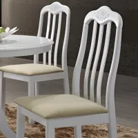 Set masă și scaune Marcel Prod RH7066559CWHITE Rotundă / Lemn / White photo 4