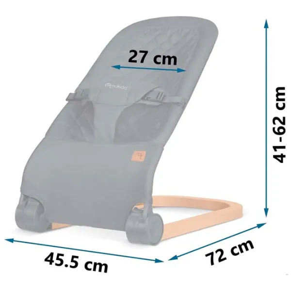 Leagăn pentru bebeluși Ricokids Nukido NK-52 (NK-52) 9 kg/ Anthracite photo 2 Leagăn pentru bebeluși Ricokids Nukido NK-52 (NK-52) 9 kg/ Anthracite photo 2
