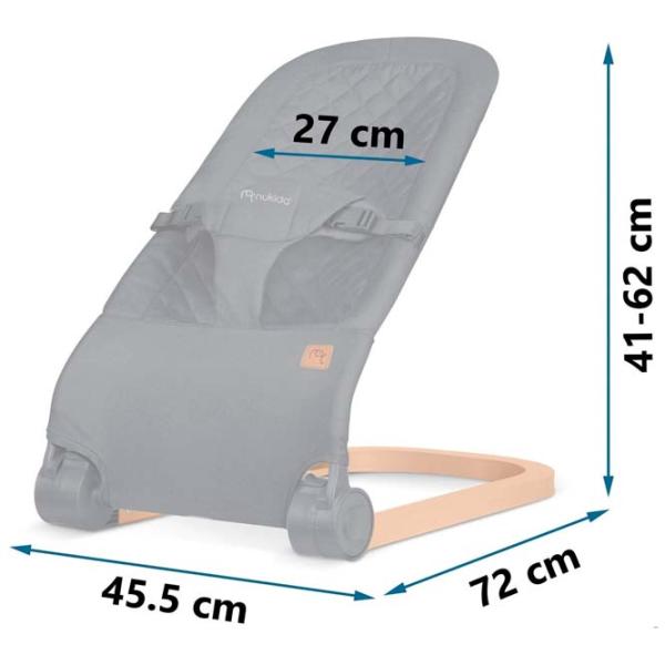 Leagăn pentru bebeluși Ricokids Nukido NK-52 (NK-52) 9 kg/ Anthracite photo 2 Leagăn pentru bebeluși Ricokids Nukido NK-52 (NK-52) 9 kg/ Anthracite photo 2