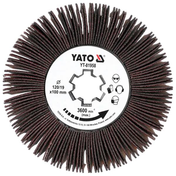 Круглая абразивная щетка Yato YT81958 100 мм photo 2