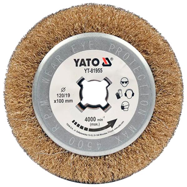 Perie disc Yato YT81955 120 mm photo 2