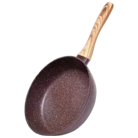 Сковорода Fissman Mosses Stone 4296 Классический / 24 см / Красный