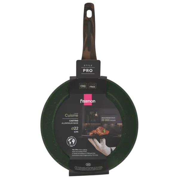 Сковорода Fissman Cuisine 14598 Универсальная / 26 см / Зеленый photo 7 Сковорода Fissman Cuisine 14598 Универсальная / 26 см / Зеленый photo 7