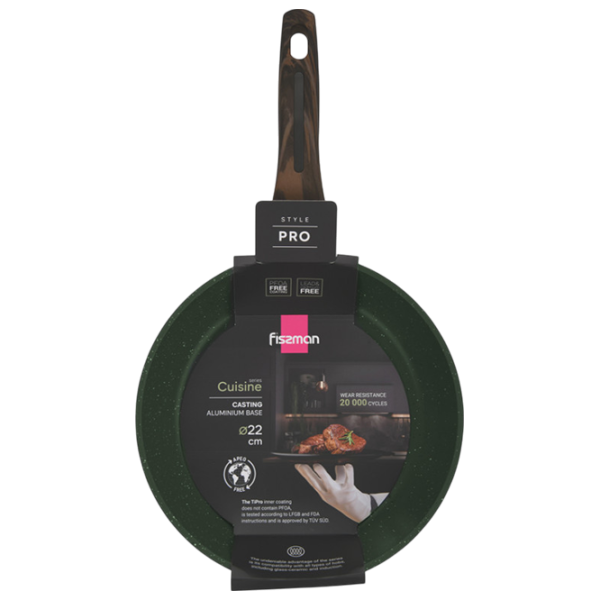 Сковорода Fissman Cuisine 14598 Универсальная / 26 см / Зеленый photo 7 Сковорода Fissman Cuisine 14598 Универсальная / 26 см / Зеленый photo 7