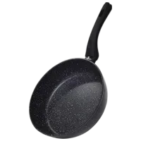 Сковорода Fissman Fiore 14296 Глубокие / 24 см / Черный